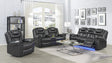 Party Time Grey 3-Piece Power Reclining Living Room Set by New Era Innovations at Eve Furniture