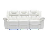 Party Time White 3-Piece Power Reclining Living Room Set by New Era Innovations at Eve Furniture