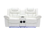 Party Time White 3-Piece Power Reclining Living Room Set by New Era Innovations at Eve Furniture