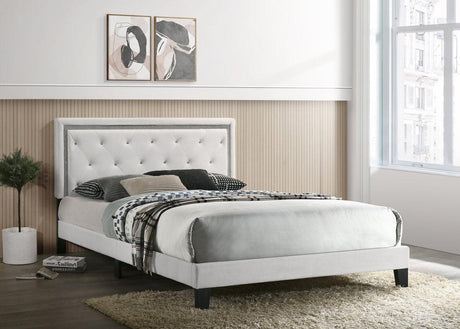 Passion White King Platform Bed by Happy Homes at Eve Furniture