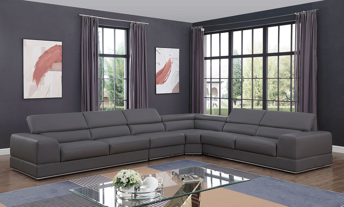Pella Dark Grey Sectional by New Era Innovations at Eve Furniture