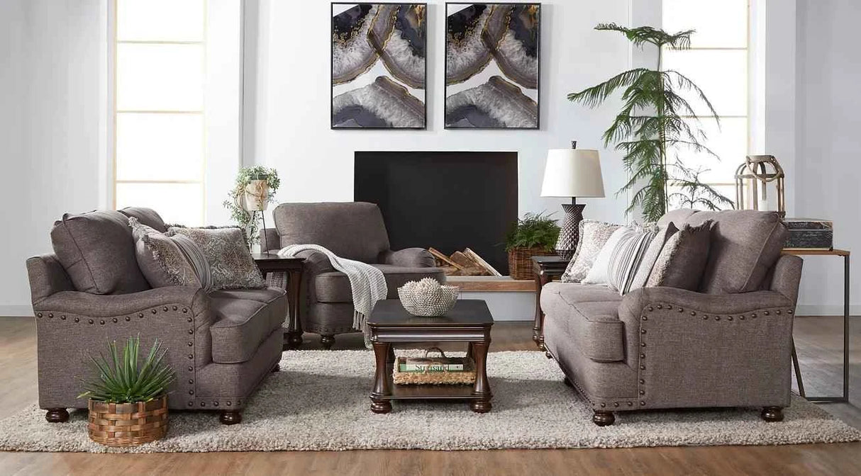 Phineas Driftwood Brown Sofa and Loveseat by New Era Innovations at Eve Furniture