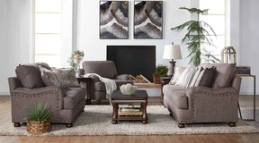 Phineas Driftwood Brown Sofa and Loveseat by New Era Innovations at Eve Furniture