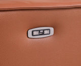 Picasso Caramel 7-Piece 3-Power Reclining Sectional by New Era Innovations at Eve Furniture