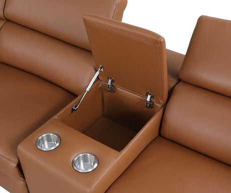 Picasso Carmel 6-Piece 2-Power Reclining Sectional by New Era Innovations at Eve Furniture