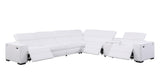 Picasso White 7-Piece 3 Power Reclining Sectional by New Era Innovations at Eve Furniture