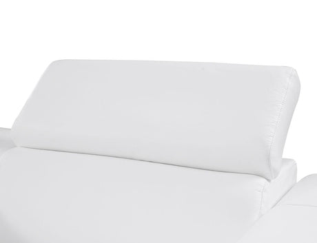 Picasso White 7-Piece 3 Power Reclining Sectional by New Era Innovations at Eve Furniture