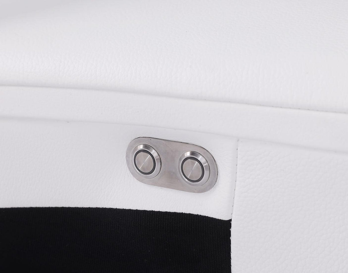 Picasso White 7-Piece 3 Power Reclining Sectional by New Era Innovations at Eve Furniture