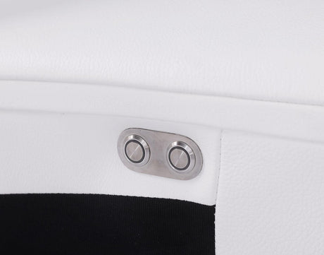 Picasso White 7-Piece 3 Power Reclining Sectional by New Era Innovations at Eve Furniture