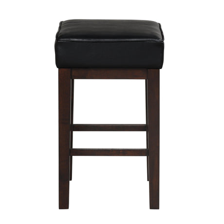 Pittsville Black/Espresso Counter Height Stool, Set of 2 by Homelegance at Eve Furniture