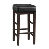 Pittsville Black/Espresso Pub Height Stool, Set of 2 by Homelegance at Eve Furniture
