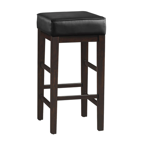 Pittsville Black/Espresso Pub Height Stool, Set of 2 by Homelegance at Eve Furniture