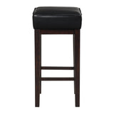Pittsville Black/Espresso Pub Height Stool, Set of 2 by Homelegance at Eve Furniture