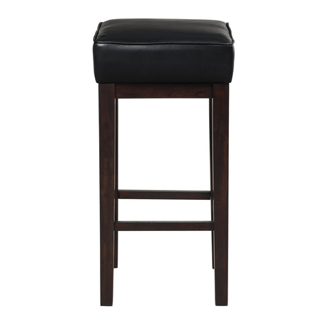 Pittsville Black/Espresso Pub Height Stool, Set of 2 by Homelegance at Eve Furniture
