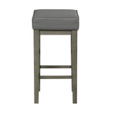Pittsville Gray/Espresso Pub Height Stool, Set of 2 by Homelegance at Eve Furniture