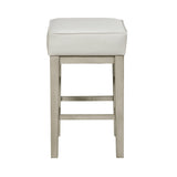 Pittsville White/Espresso Counter Height Stool, Set of 2 by Homelegance at Eve Furniture