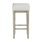 Pittsville White/Espresso Pub Height Stool, Set of 2 by Homelegance at Eve Furniture