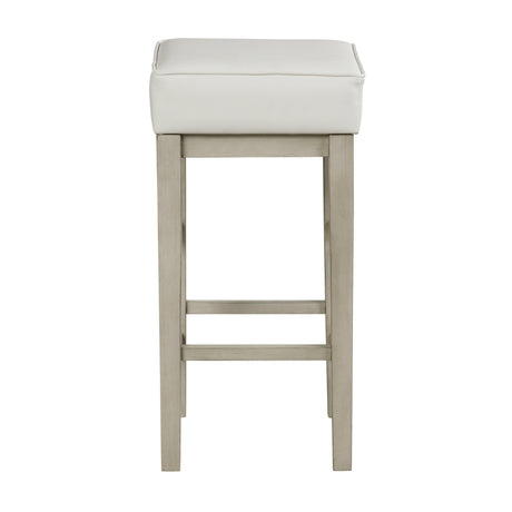 Pittsville White/Espresso Pub Height Stool, Set of 2 by Homelegance at Eve Furniture