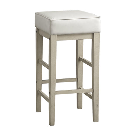 Pittsville White/Espresso Pub Height Stool, Set of 2 by Homelegance at Eve Furniture
