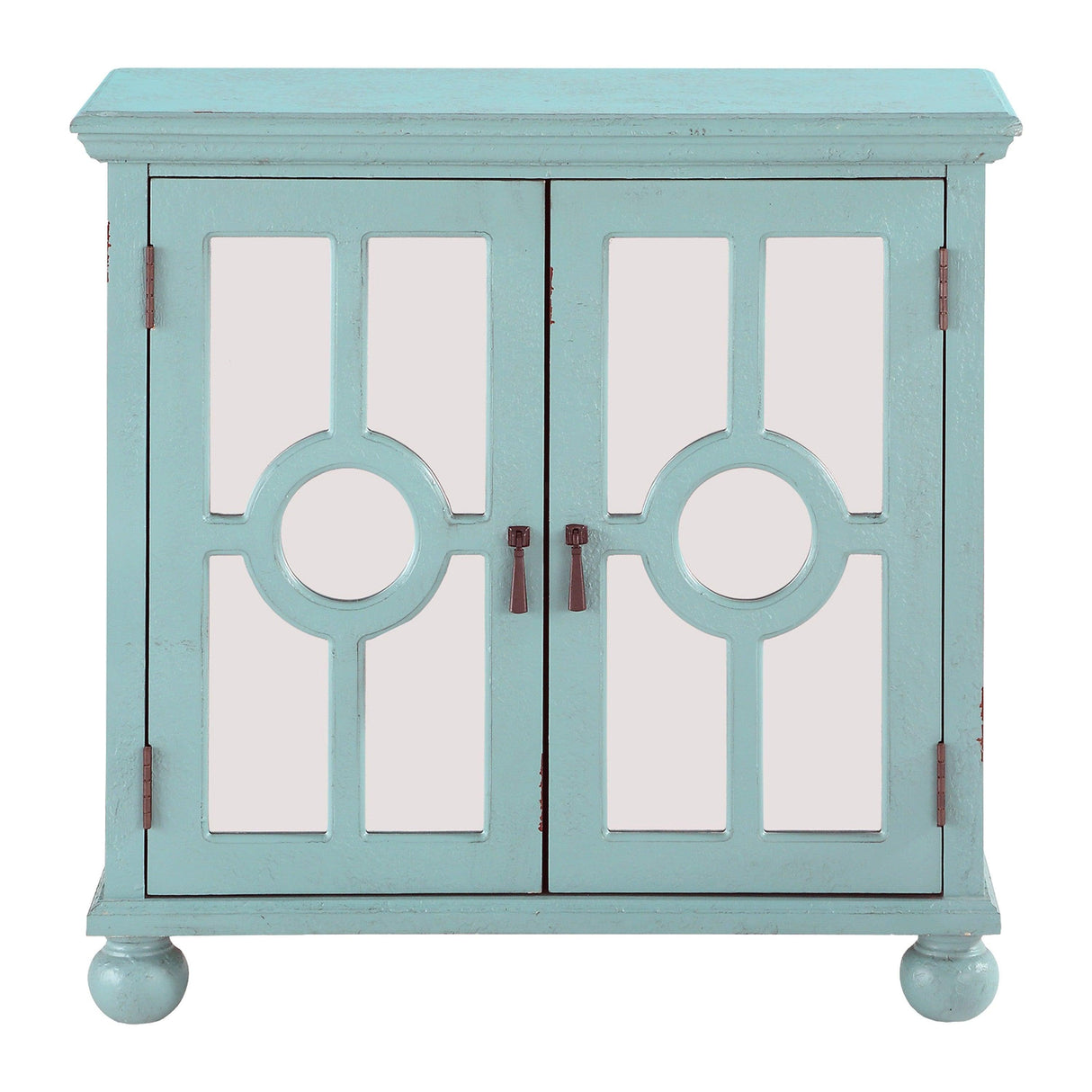 Poppy Antique Aqua Accent Chest by Homelegance at Eve Furniture