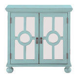 Poppy Antique Aqua Accent Chest by Homelegance at Eve Furniture