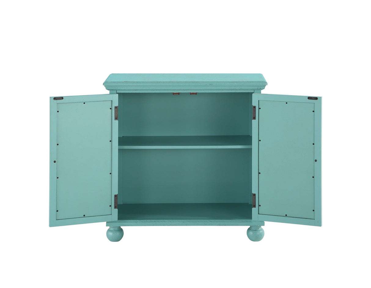 Poppy Antique Aqua Accent Chest by Homelegance at Eve Furniture