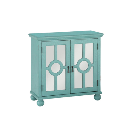 Poppy Antique Aqua Accent Chest by Homelegance at Eve Furniture