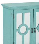Poppy Antique Aqua Accent Chest by Homelegance at Eve Furniture