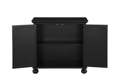Poppy Antique Black Accent Chest by Homelegance at Eve Furniture