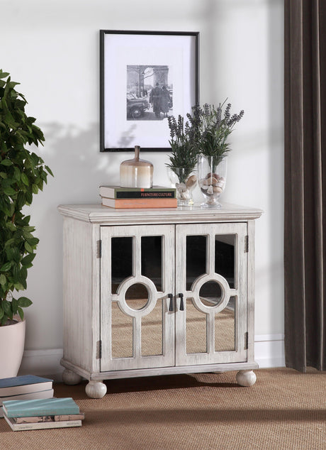 Poppy Antique White Accent Chest by Homelegance at Eve Furniture