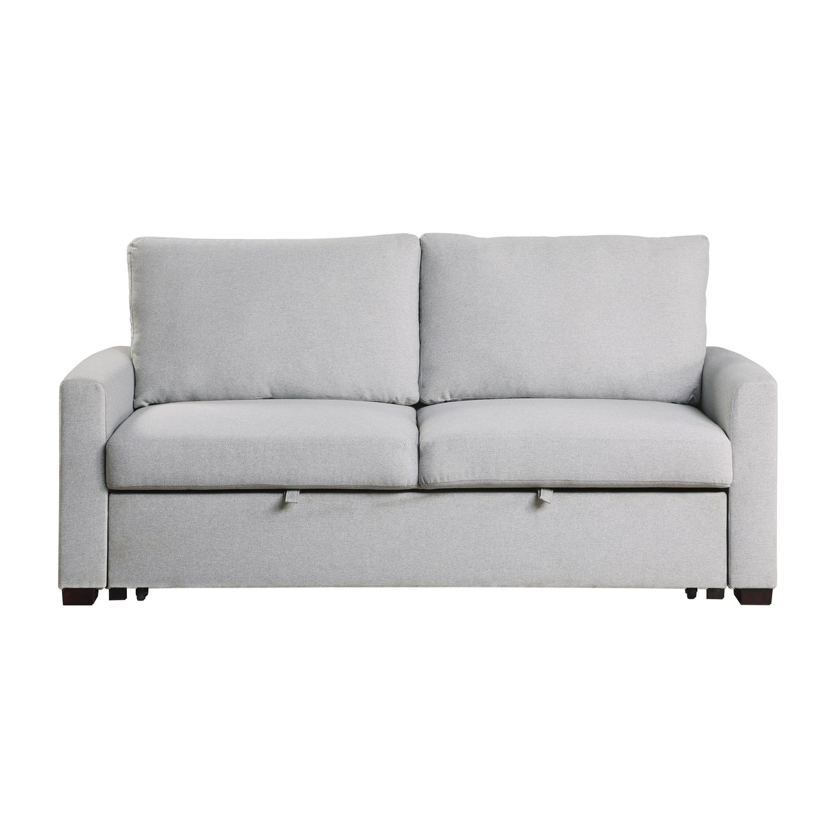 Price Gray Convertible Studio Sofa with Pull-out Bed by Homelegance at Eve Furniture