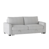 Price Gray Convertible Studio Sofa with Pull-out Bed by Homelegance at Eve Furniture