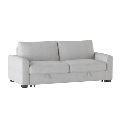 Price Gray Convertible Studio Sofa with Pull-out Bed by Homelegance at Eve Furniture