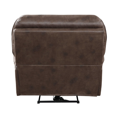 Proctor Brown Microfiber Power Reclining Chair by Homelegance at Eve Furniture