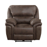 Proctor Brown Microfiber Power Reclining Chair by Homelegance at Eve Furniture
