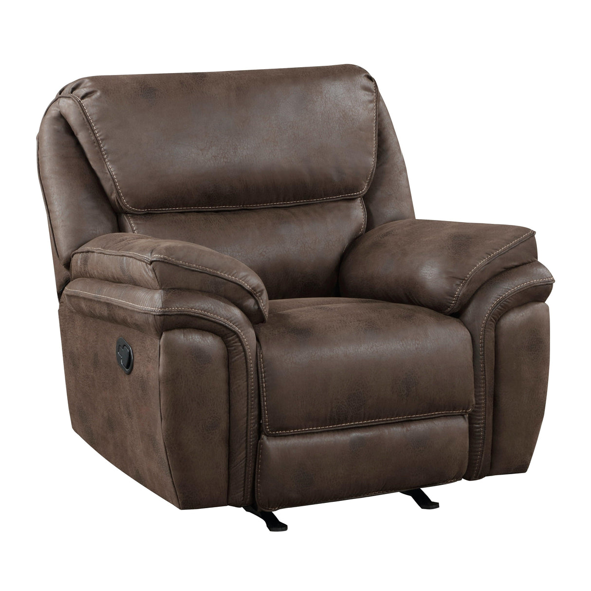 Proctor Brown Microfiber Rocker Reclining Chair by Homelegance at Eve Furniture