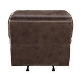 Proctor Brown Microfiber Rocker Reclining Chair by Homelegance at Eve Furniture