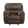Proctor Brown Microfiber Rocker Reclining Chair by Homelegance at Eve Furniture