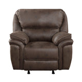 Proctor Brown Microfiber Rocker Reclining Chair by Homelegance at Eve Furniture
