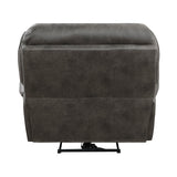 Proctor Gray Microfiber Power Reclining Chair by Homelegance at Eve Furniture