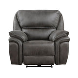 Proctor Gray Microfiber Power Reclining Chair by Homelegance at Eve Furniture