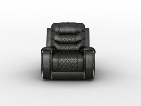 Putnam Brown Power Reclining Chair by Homelegance at Eve Furniture