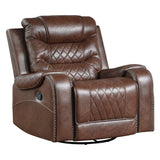 Putnam Brown Reclining Living Room Set by Homelegance at Eve Furniture