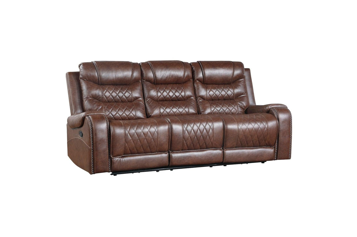Putnam Brown Reclining Living Room Set by Homelegance at Eve Furniture