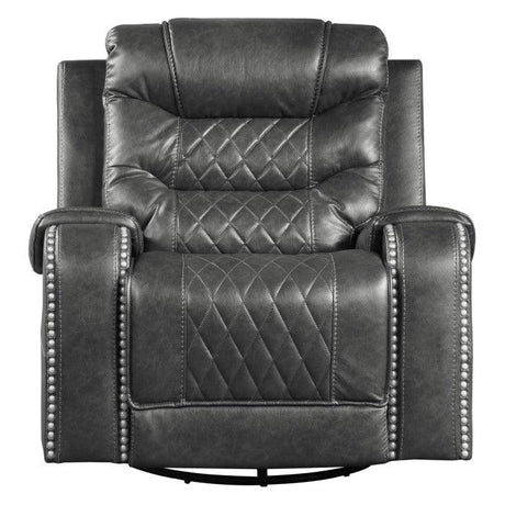 Putnam Gray Swivel Reclining Chair by Homelegance at Eve Furniture