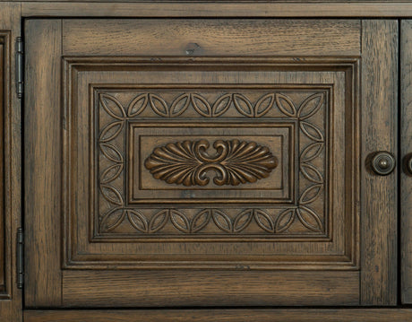 Rachelle Weathered Pecan Chest by Homelegance at Eve Furniture