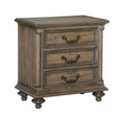 Rachelle Weathered Pecan Nightstand by Homelegance at Eve Furniture