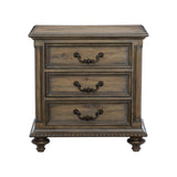 Rachelle Weathered Pecan Nightstand by Homelegance at Eve Furniture