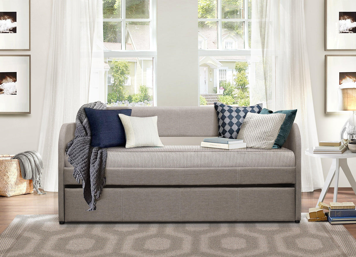 Roland Gray Daybed with Trundle by Homelegance at Eve Furniture
