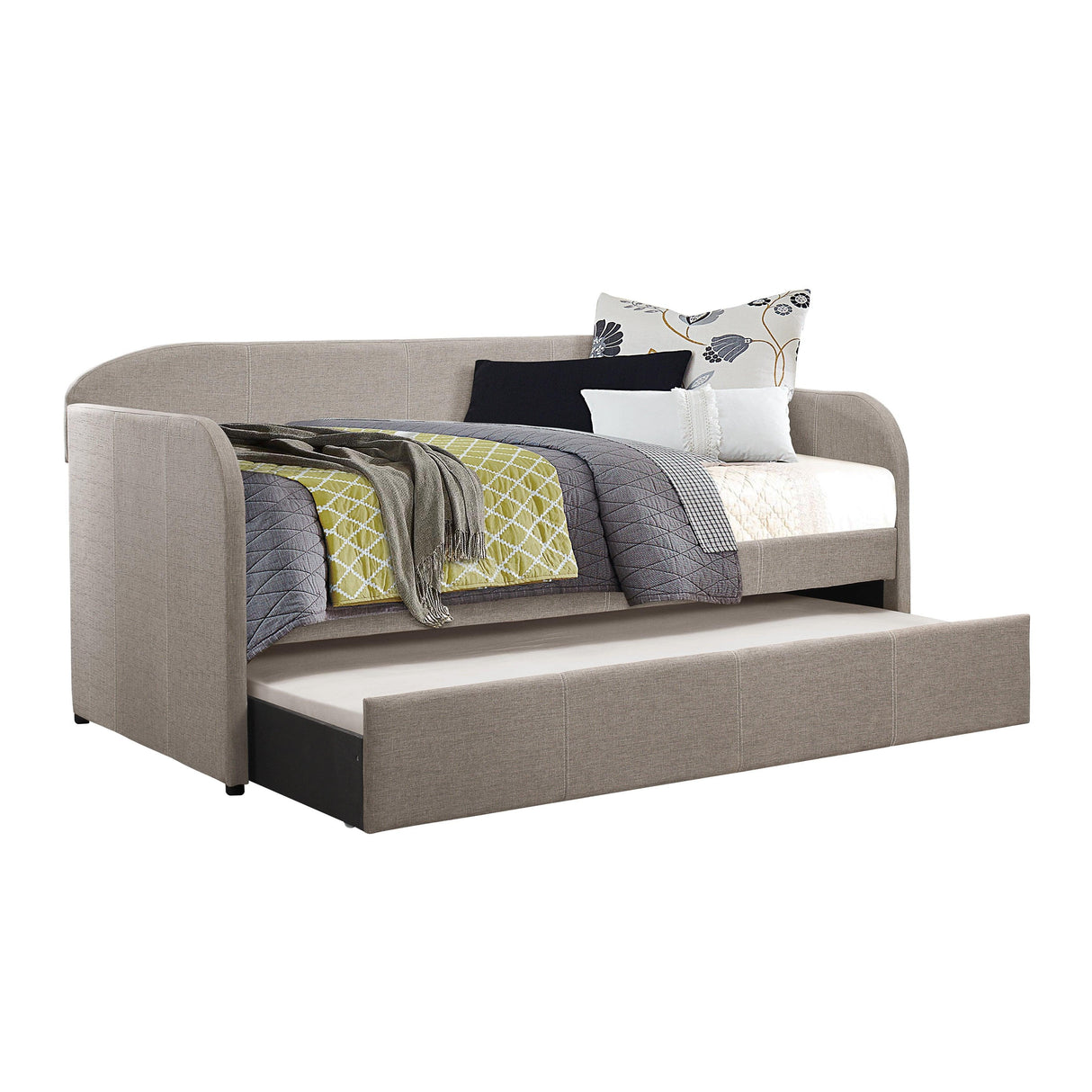 Roland Gray Daybed with Trundle by Homelegance at Eve Furniture